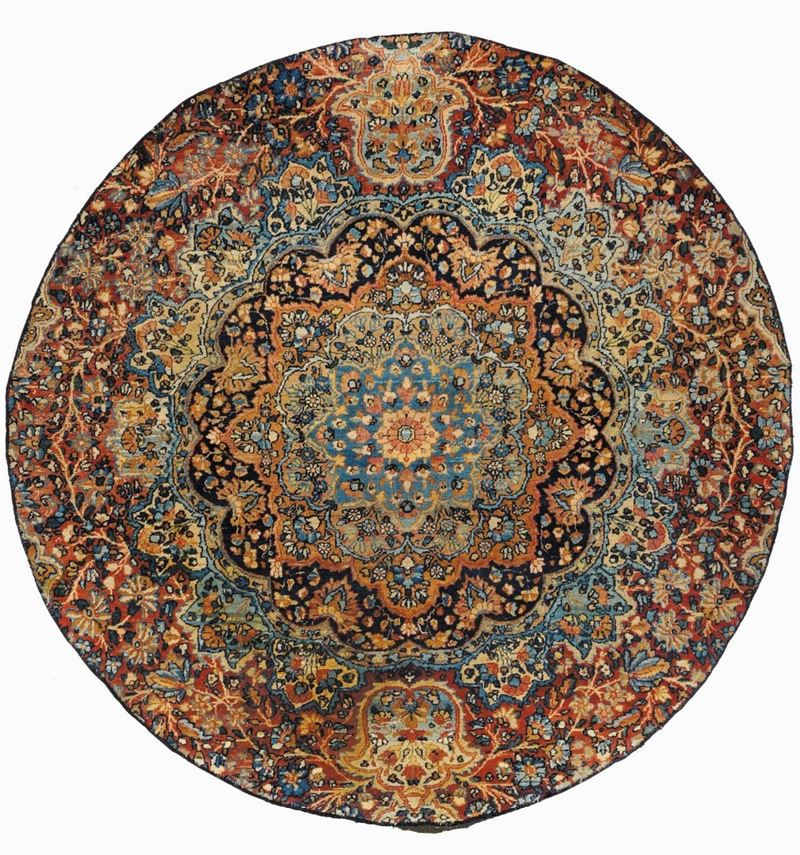Frammento di tappeto persiano Tabriz, inizi XX secolo  - Asta Tappeti Antichi - Cambi Casa d'Aste