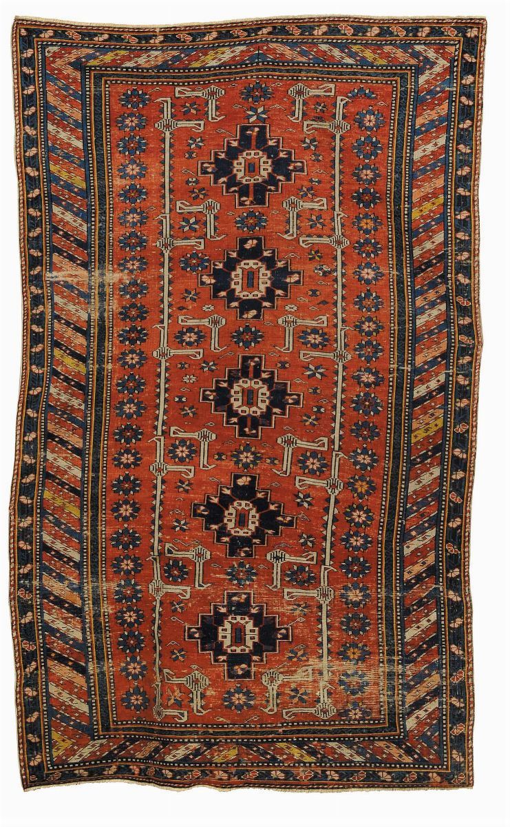 Tappeto caucasico Shirwan, fine XIX inizio XX secolo  - Auction Ancient Carpets - Cambi Casa d'Aste