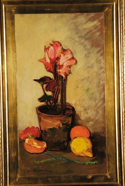 Giovanni Bartolena (1866-1942)vaso e Fiori