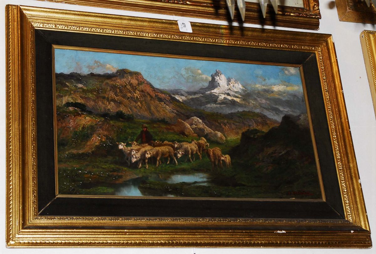 John Giovanni Califano (1864-1946)paesaggio Montano