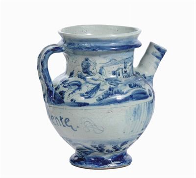 Boccale in Maiolica, Savona XVIII Secolo