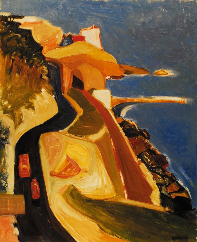 Carlo Quaglia (1903-1970) Liguria, 1952  - Auction Carlo Quaglia, an anthology of the work - I - Cambi Casa d'Aste