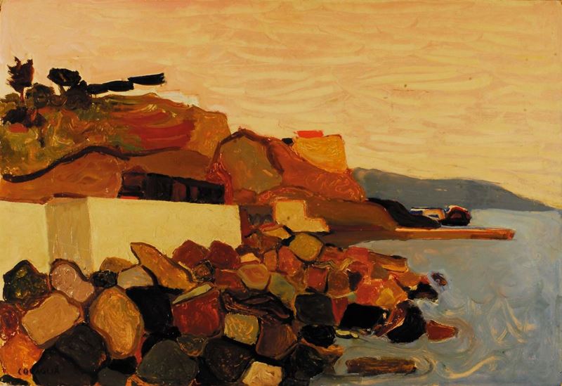 Carlo Quaglia (1903-1970) Liguria, 1950  - Asta Carlo Quaglia, un'antologia dell'opera - I - Cambi Casa d'Aste