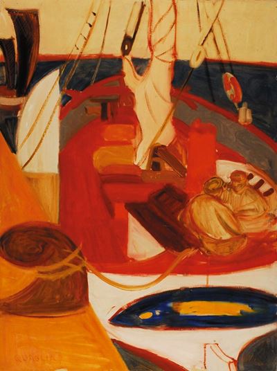 Carlo Quaglia (1903-1970)ormeggio, 1955