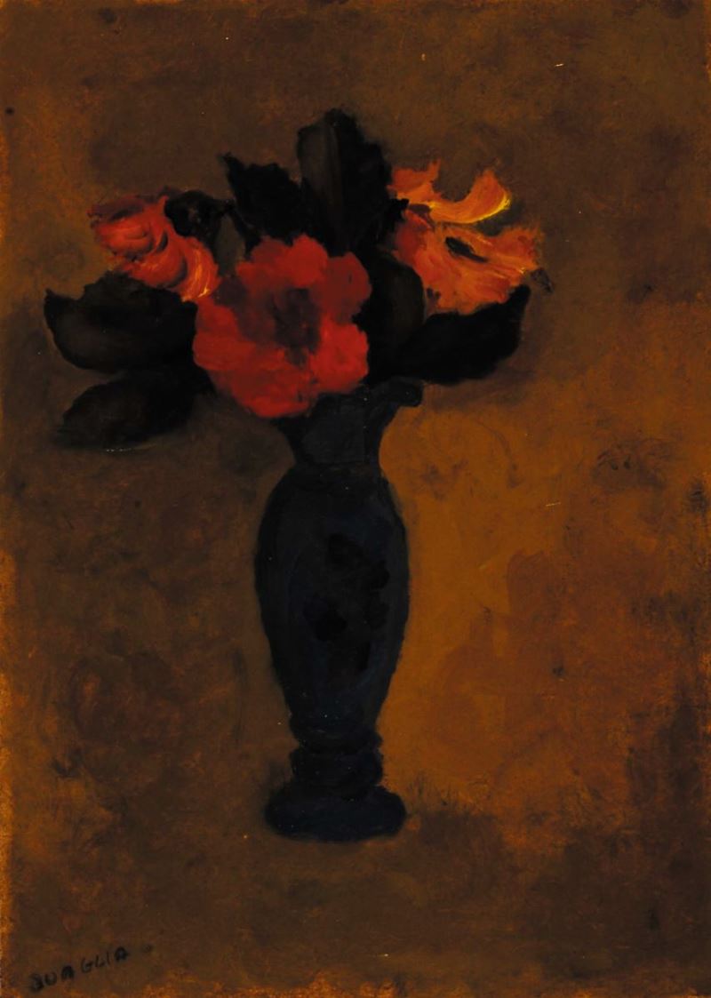 Carlo Quaglia (1903-1970) Vasetto azzurro, 1964  - Asta Carlo Quaglia, un'antologia dell'opera - I - Cambi Casa d'Aste