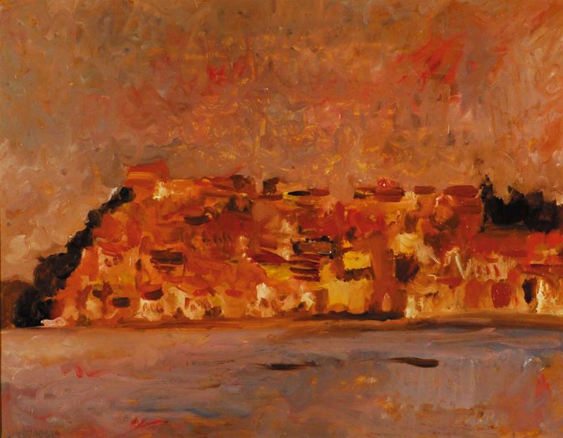 Carlo Quaglia (1903-1970) Anguillara, 1968  - Asta Carlo Quaglia, un'antologia dell'opera - I - Cambi Casa d'Aste
