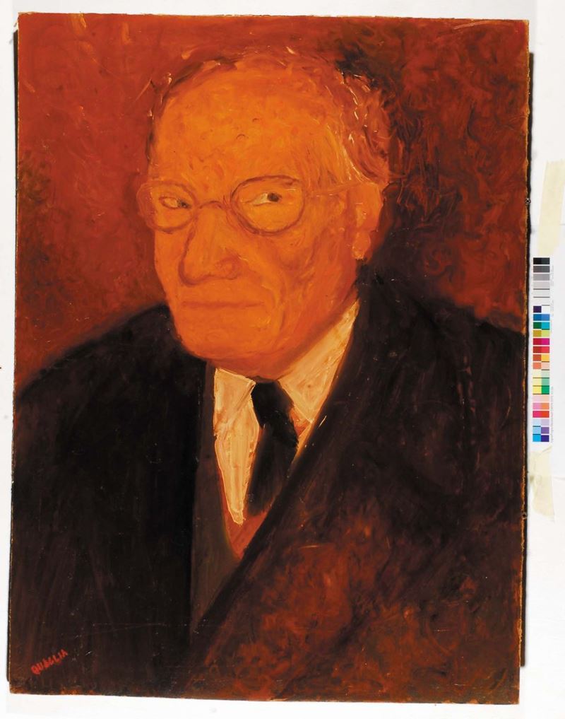 Carlo Quaglia (1903-1970) Ritratto di Giuseppe Ungaretti, 1959  - Auction Carlo Quaglia, an anthology of the work - I - Cambi Casa d'Aste
