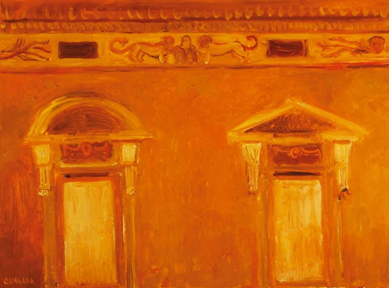 Carlo Quaglia (1903-1970) Finestre del Laterano, 1963  - Asta Carlo Quaglia, un'antologia dell'opera - I - Cambi Casa d'Aste