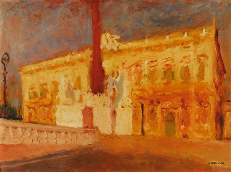 Carlo Quaglia (1903-1970) La consulta, 1949  - Asta Carlo Quaglia, un'antologia dell'opera - I - Cambi Casa d'Aste