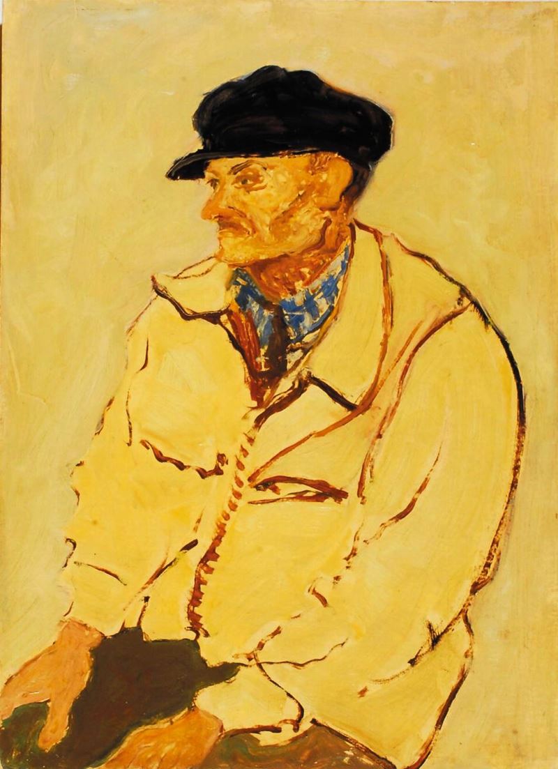 Carlo Quaglia (1903-1970) Ritratto di Du Todo  - Asta Carlo Quaglia, un'antologia dell'opera - I - Cambi Casa d'Aste