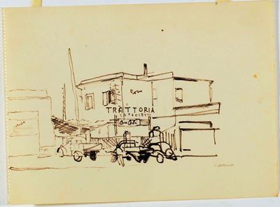 Carlo Quaglia (1903-1970)roma, da Capoccetta, 1950