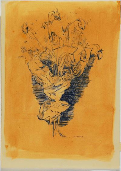 Carlo Quaglia (1903-1970)fiori nella Carta N° 3, 1962