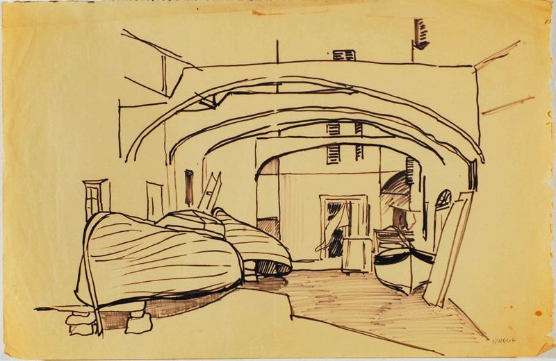 Carlo Quaglia (1903-1970) Liguria, 1952  - Auction Carlo Quaglia, an anthology of the work - I - Cambi Casa d'Aste