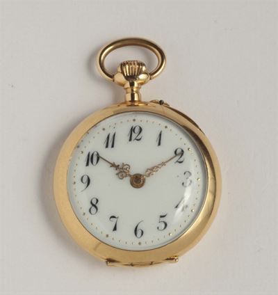 Orologio da Tasca Albona con Cassa Finemente Incisa, Svizzera Inizi XX Secolo