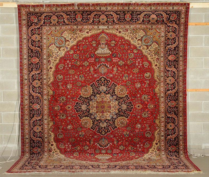 Tappeto persiano Isfhan, inizio XX secolo  - Auction Ancient Carpets - Cambi Casa d'Aste