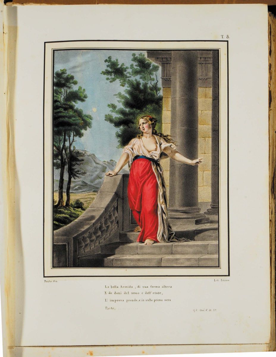 Edizioni del '800 - Illustrati Tasso Torquatogerusalemme Liberata, Napoli, 1841.