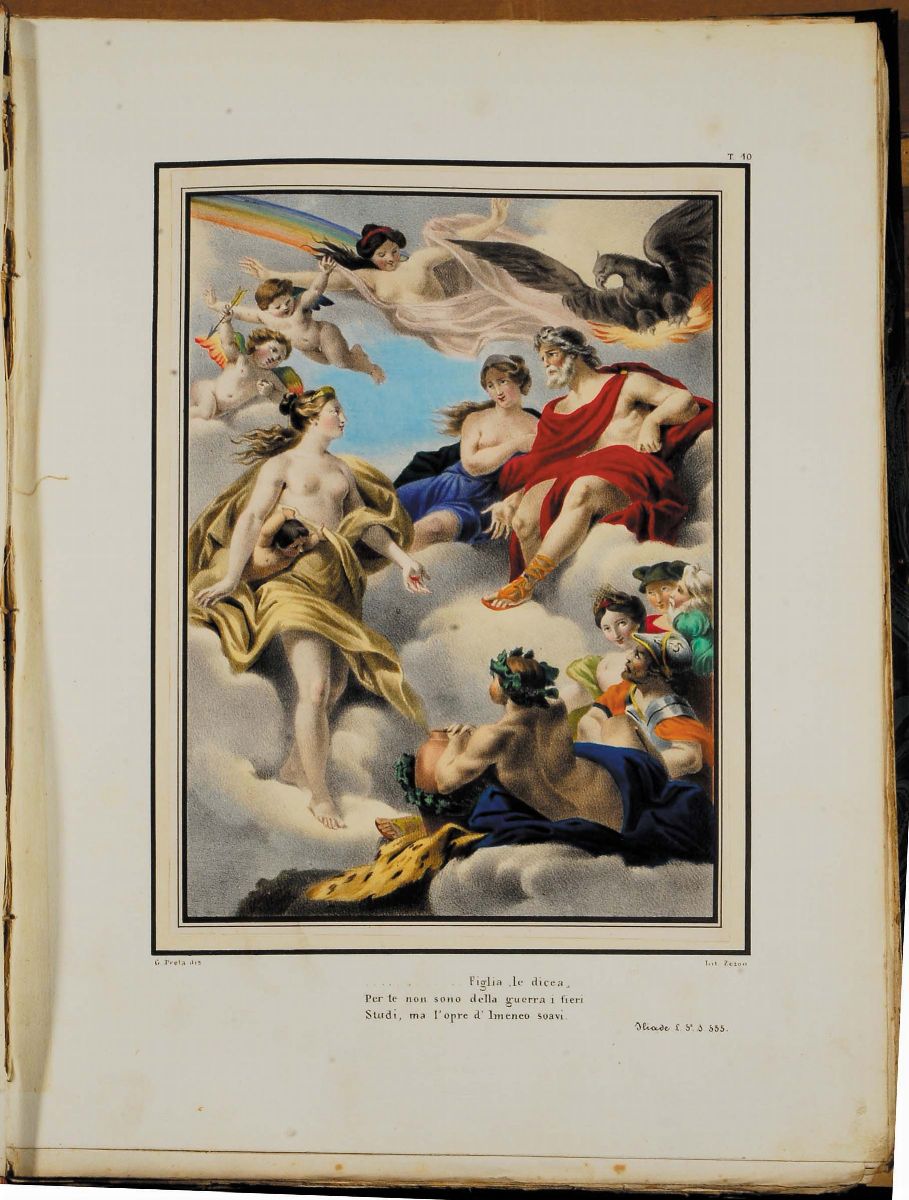Edizioni del '800 - Illustrati Homerusiliade, Napoli, 1841.
