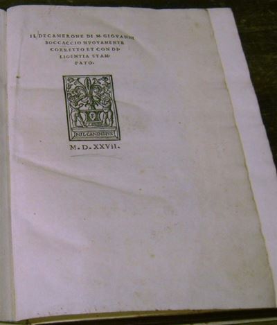 Edizioni del '700 - Contraffazioni Boccaccio Giovanniil Decamerone Nuovamente Corretto e con Dili...