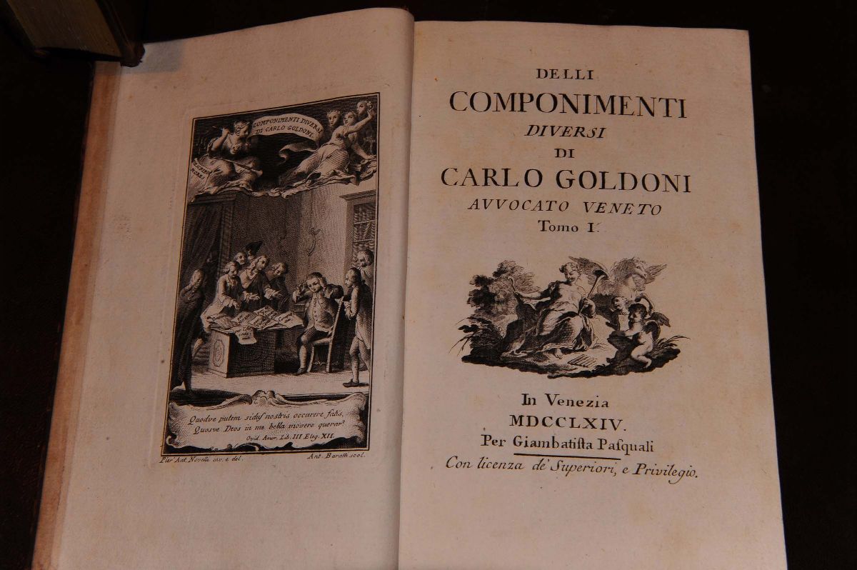 Edizioni del '700 - Letteratura e Teatro Goldoni Carlodelle Commedie di Carlo Goldoni Avvocato Ve...