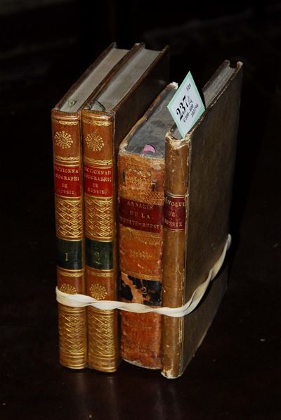 Lotto di 3 Opere Sull'impero Russoruliere Claude-carloman, Histoire, Ou Anecdotes Sur la Révoluti...