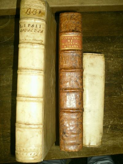 Lotto di 3 Opere di Storia Romanalipsio, De Militia Romana, Antuerpiae, Ex Officina Plantiniana, ...