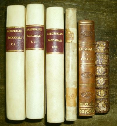 Lotto di 4 Opere di Varia Letteratura del Secolo Xviiibaruffaldi Girolamo, Baccanali, in Bologna,...