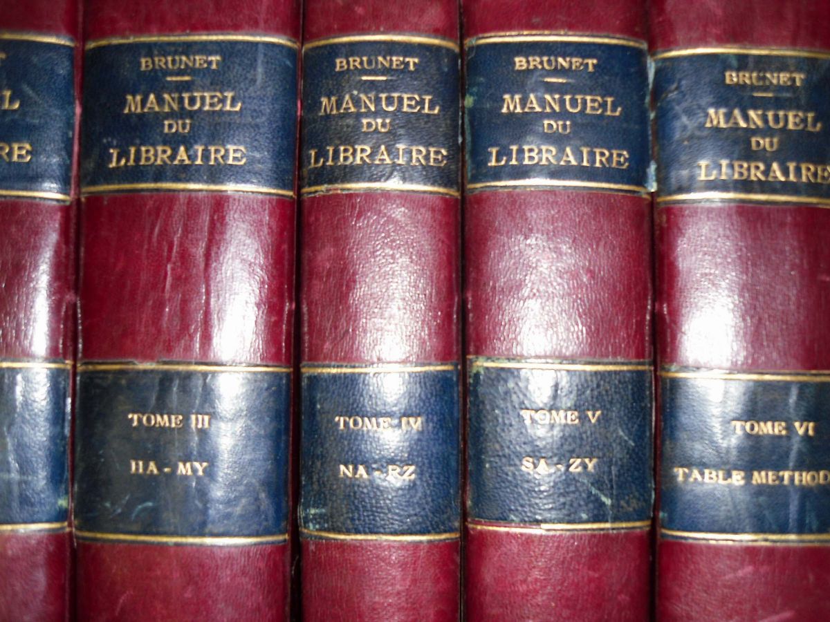 Edizioni del '800 - Bibliografiebrunet Jacques Charles-manuel Du Livraire Et De L'amateur De Livr...