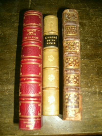 Eloge De la Folie … Traduit Par Mr. Guedeville, Amsterdam, Chez Francois L'honoré, 1728. In-8, Le...