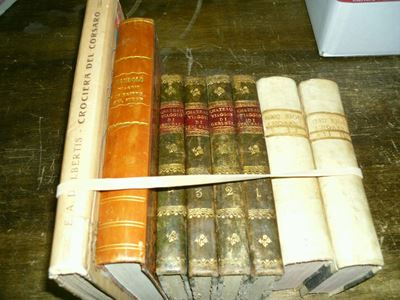 Lotto di 4 Opere di Viaggiohau Kiou, Histoire Chinoise. Lione, 1766. 4 Tomi in 2 Voll. In-16, Leg...