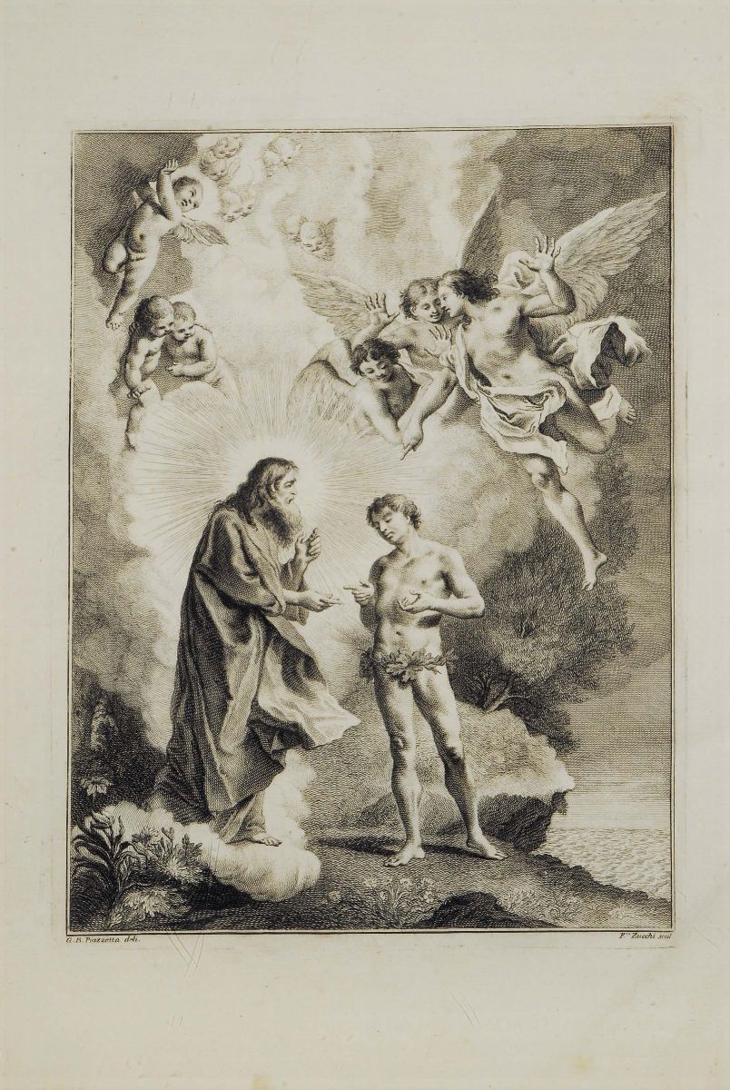 Edizioni del '700 - Illustrati Milton Johnil Paradiso Perduto Poema Inglese di Giovanni Milton de...
