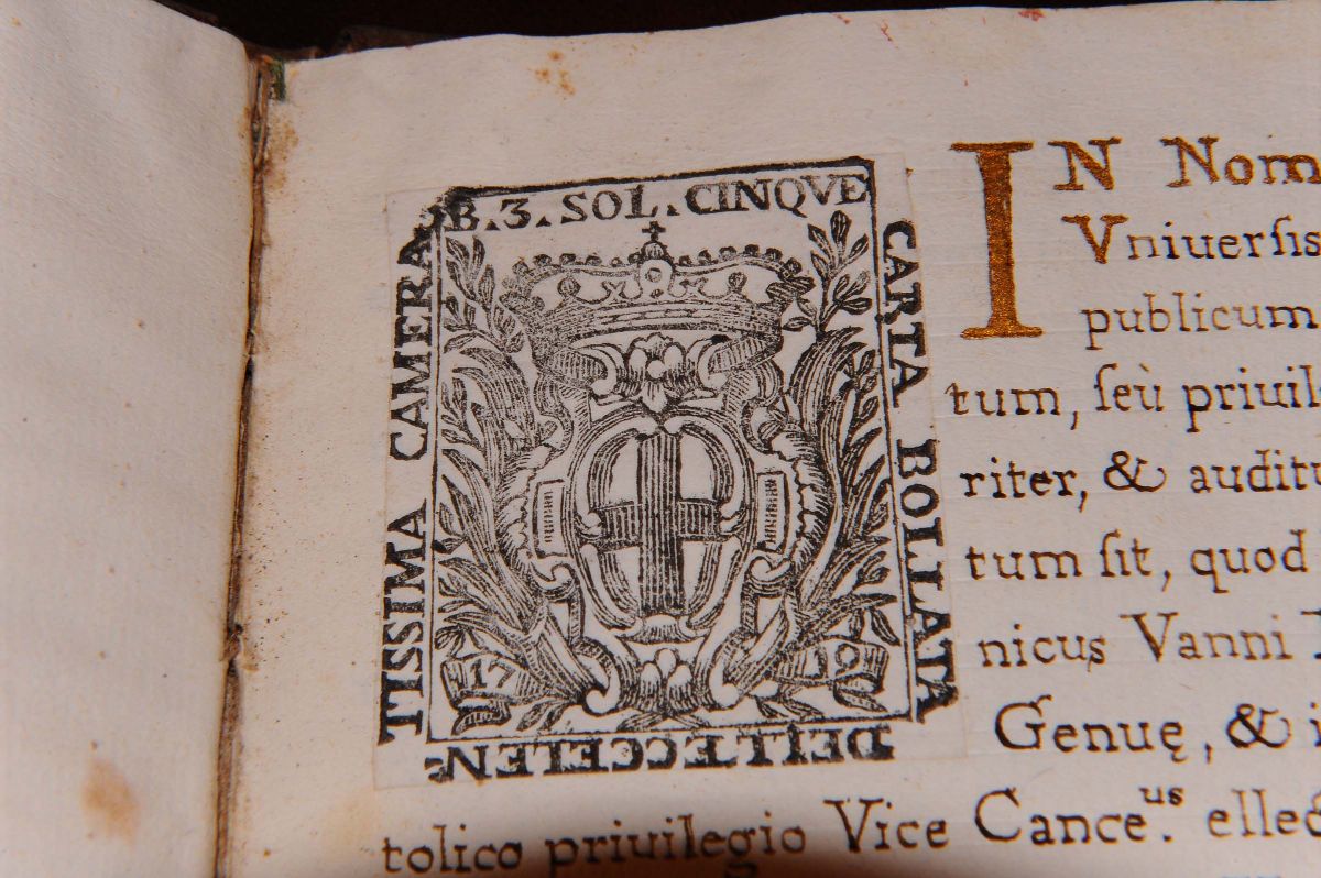 Manoscritti del Secolo Xviiidiploma di Laurea Rilasciato a Giovanni Battista De Rubeis di Albenga...