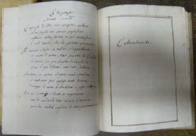 Manoscritti del Secolo Xviiilettera Scritta da un Filosofo a Prete Amico del Reverendo Orsini da ...