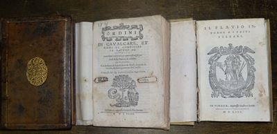 Lotto di 3 Opere del Secolo Xvigrisone Federico, Ordini di Cavalcare, Et Modi di Conoscere le Nat...