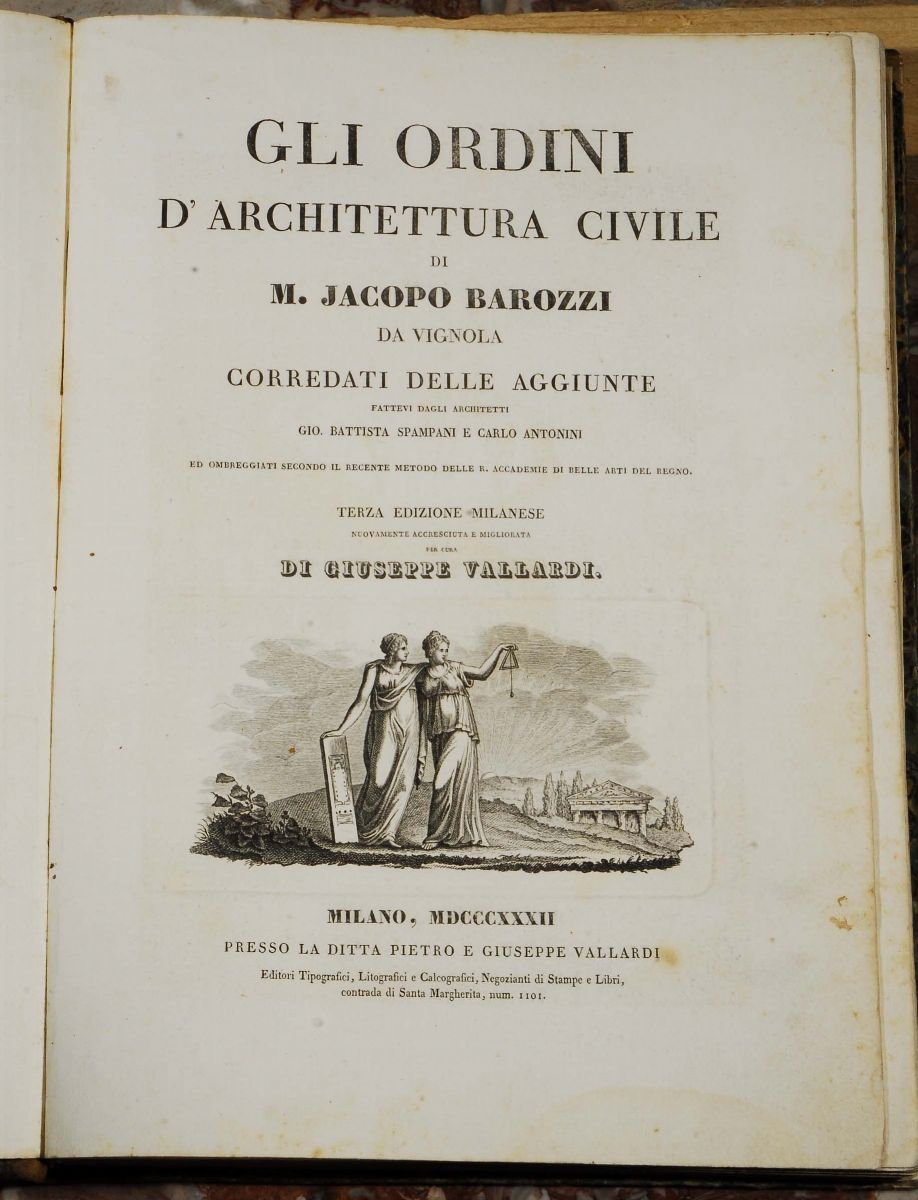 Lotto di 2 Opere di Architetturabranca Giovanni, Manuale D'architettura Corretto ed Accresciuto, ...