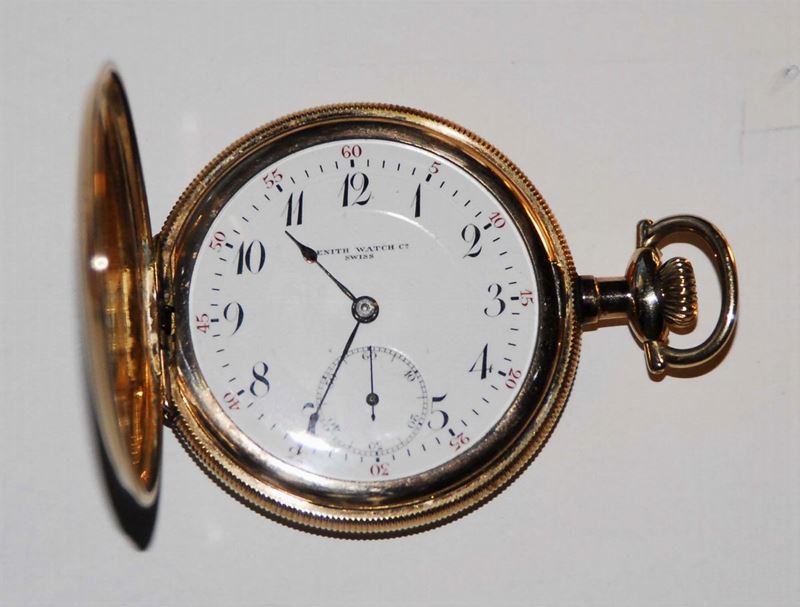 Orologio Zenith Watch da tasca Savonette con cassa laminata in oro, prima metà del XX secolo  - Auction Pendulum and Decorative Clocks - Cambi Casa d'Aste