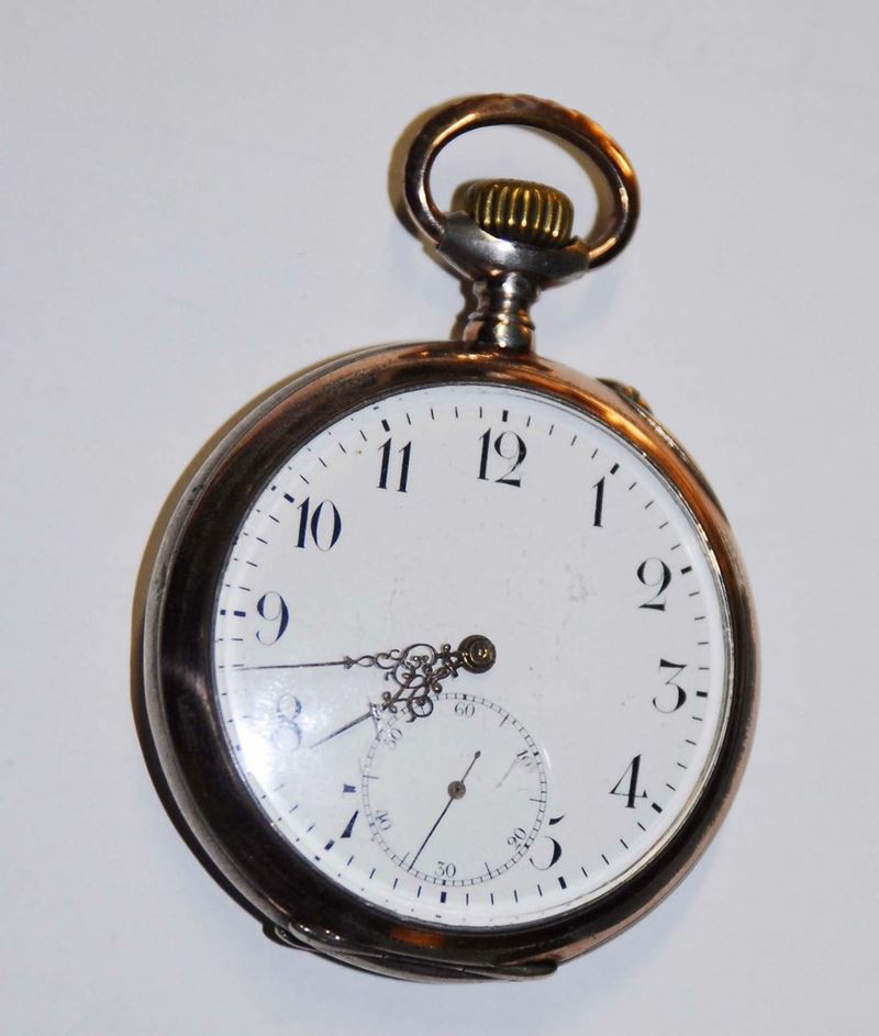 Orologio International Watch Co da tasca con cassa in argento, 1890 circa  - Asta Pendoleria e Orologid'Arredo - Cambi Casa d'Aste