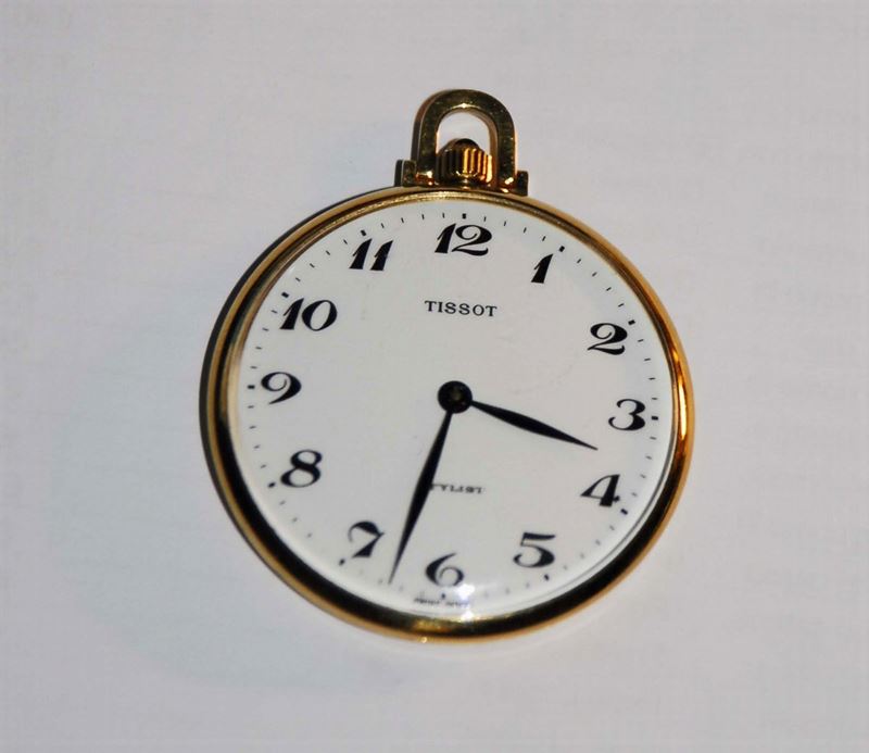 Orologio Tissot da tasca tipo Lepine con cassa in oro 18 Kt, inizio XX secolo  - Auction Pendulum and Decorative Clocks - Cambi Casa d'Aste