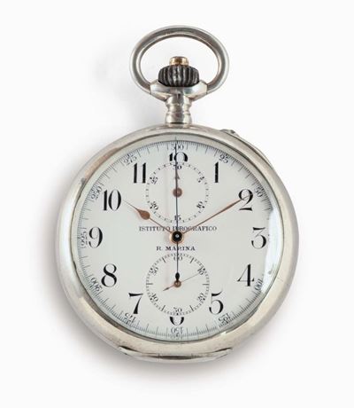 Orologio Longines da Tasca Tipo Lepine con Cassa in Argento, 1890 Circa