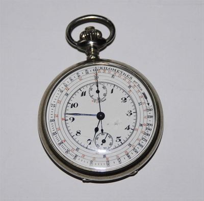 Orologio Auricosta da Tasca Savonette con Cassa in Nichel, 1914 Circa