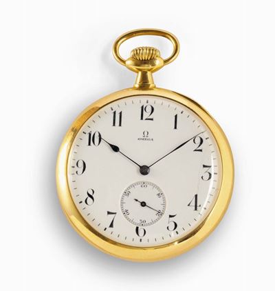 Orologio Omega Chrono Tipo Lepine Cassa Oro 18 Kt, Inizio XX Secolo