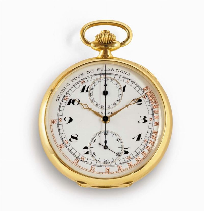 Orologio Longines tipo Lepine con cassa in oro 18 Kt  - Auction Pendulum and Decorative Clocks - Cambi Casa d'Aste
