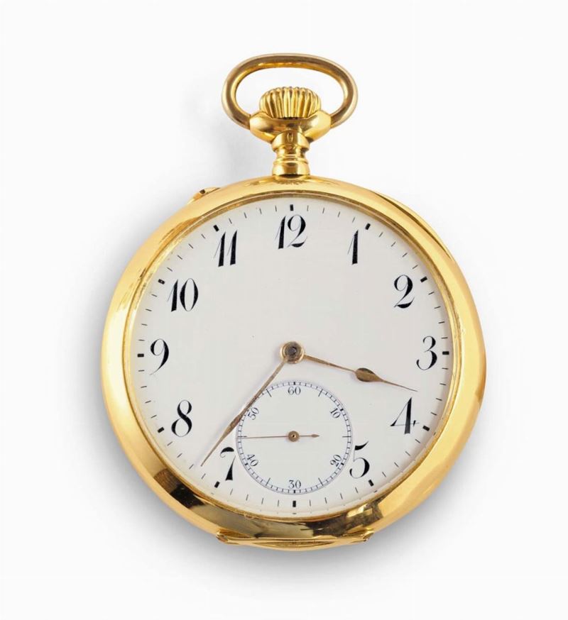 Orologio A.Lange & Sohne tipo Lepine cassa oro 18 Kt, 1890 circa  - Asta Pendoleria e Orologid'Arredo - Cambi Casa d'Aste