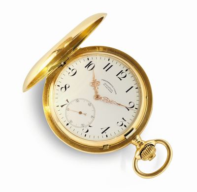 Orologio Union Glashutte Savonette con Cassa in Oro 18 Kt