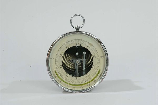 Filotecnica Salmoiraghi Barometro con capsula aneroide in platino costruito dall’istituto Idrografico della Marina, 1950 circa