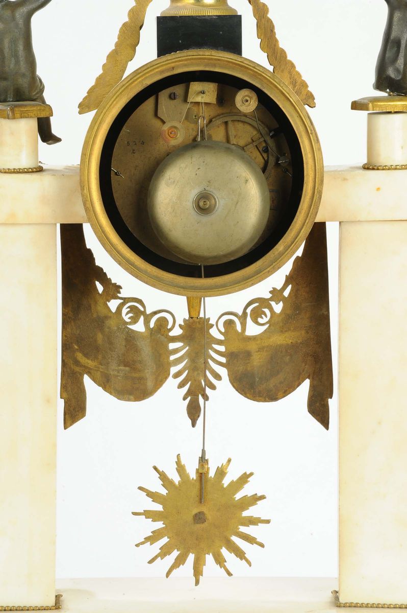 Pendolo Impero a Portico, Torino XIX Secolo