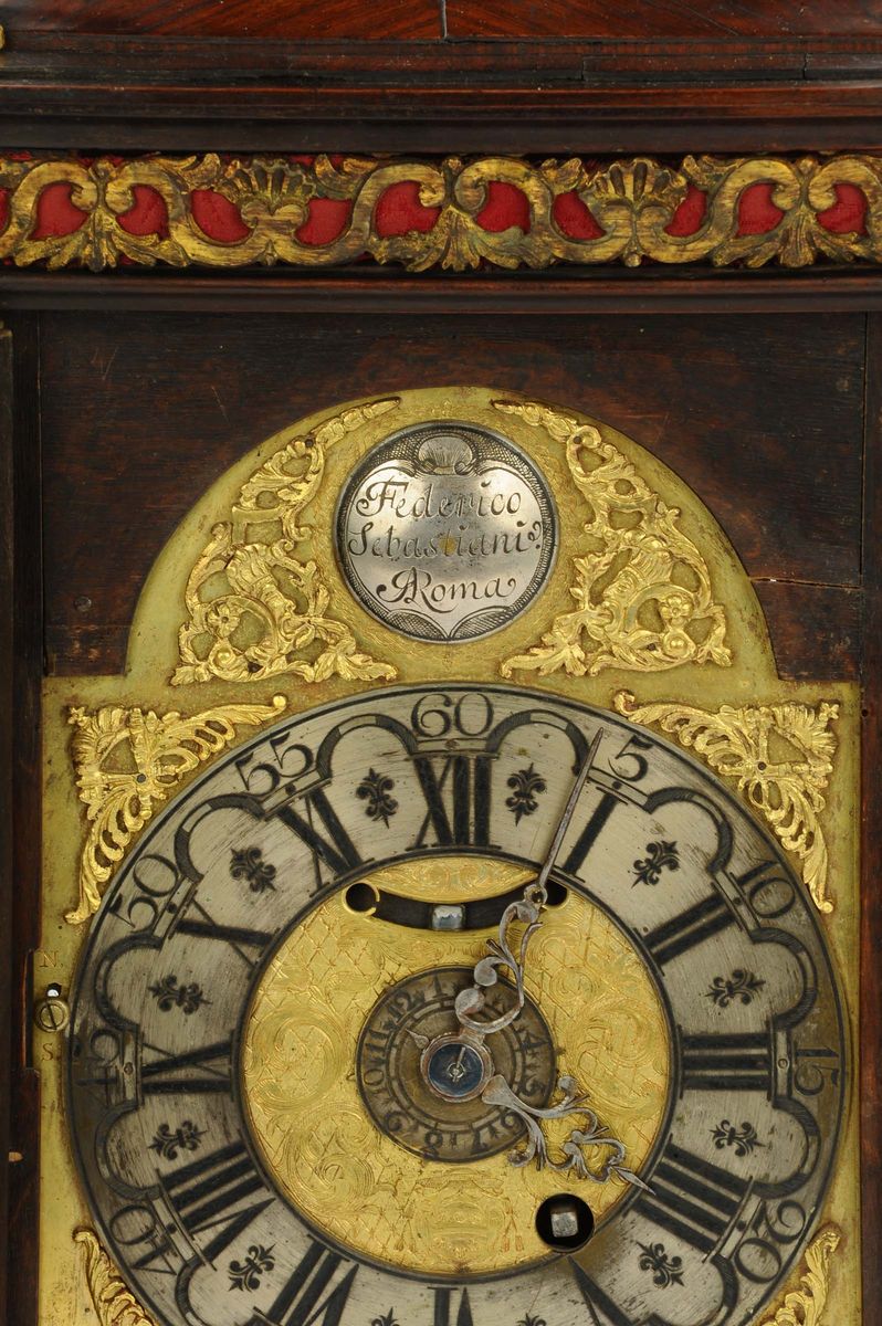 Importante Pendola Romana Firmata Federico Sebastiani, Roma 1730 Circa