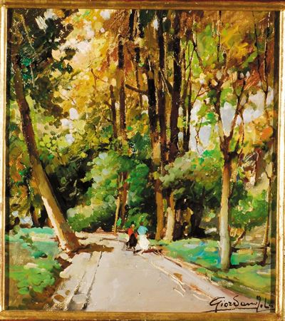 Felice Giordano (1880-1964)autunno nel Parco