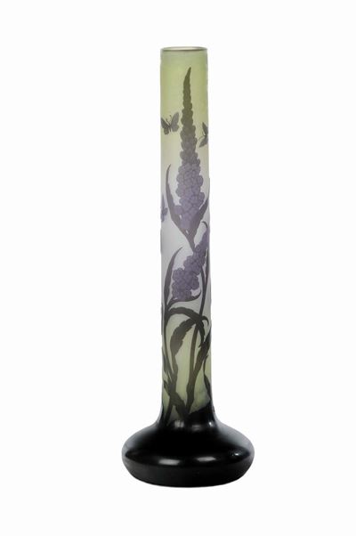 Emile Gallé (1846-1904) - Nancygrande Vaso a Bulbo