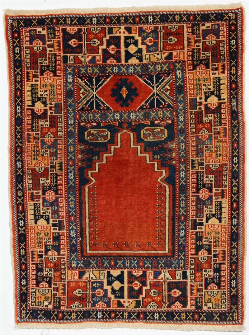 Tappeto caucasico Shirvan Daghestan a preghiera, XX secolo  - Auction Ancient Carpets - Cambi Casa d'Aste