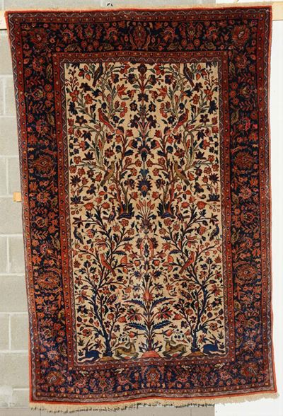 Tappeto Persiano Kashan Manchester, Fine XIX Secolo
